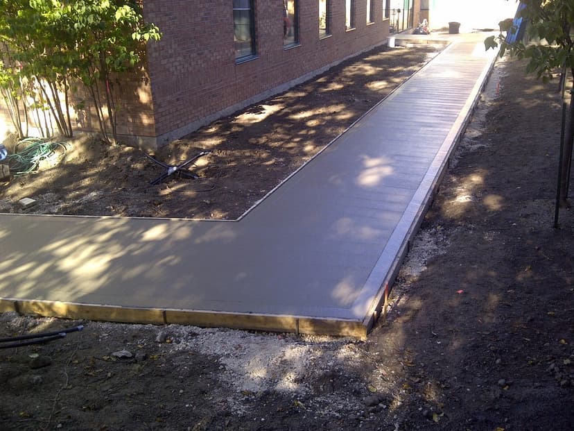 Concrete driveway project